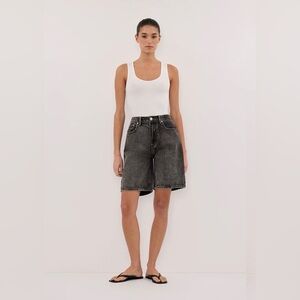 DISSH Bambi Washed Black Bermuda Denim Short